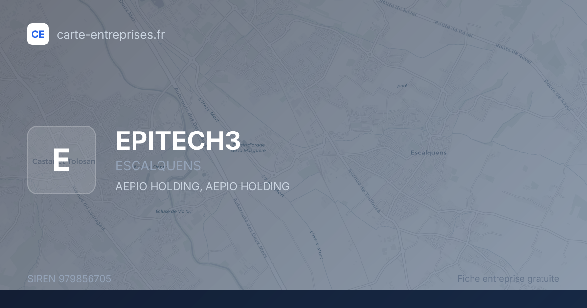 EPITECH3 — 979856705 — fiche entreprise