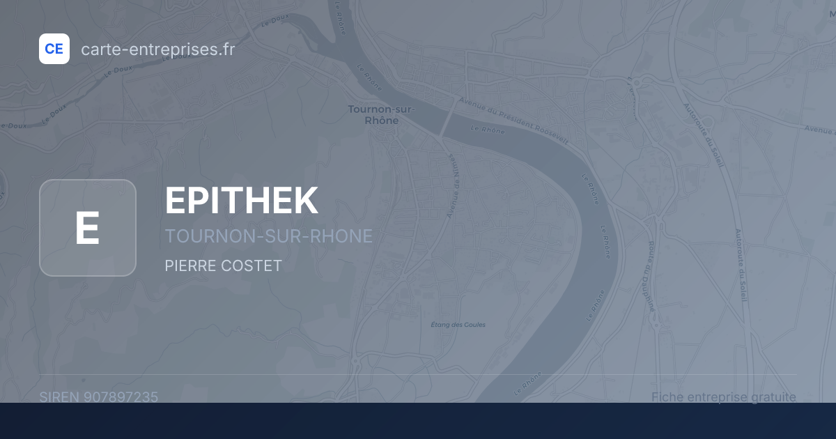 EPITHEK — 907897235 — fiche entreprise
