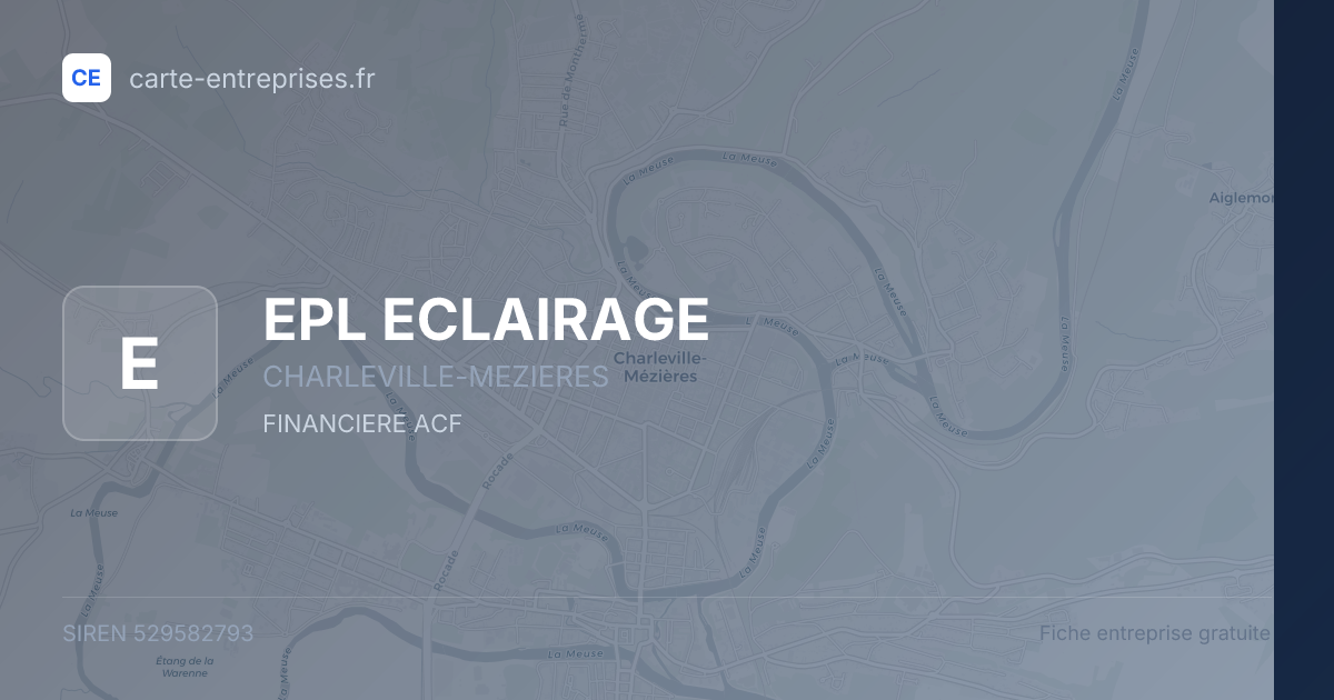 EPL ECLAIRAGE — 529582793 — fiche entreprise