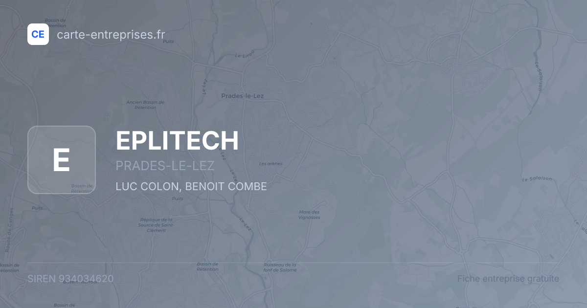 EPLITECH — 934034620 — fiche entreprise