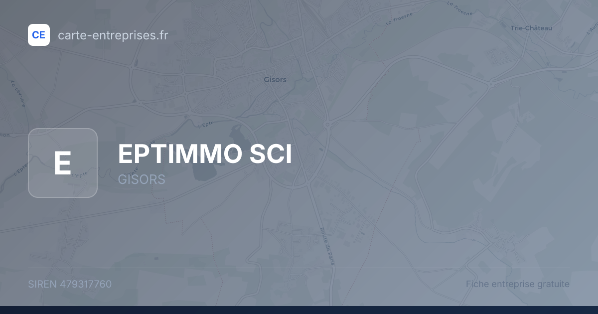 EPTIMMO SCI — 479317760 — fiche entreprise