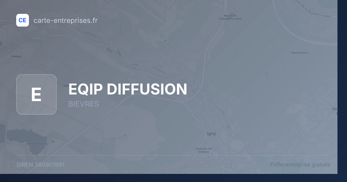 EQIP DIFFUSION — 380901991 — fiche entreprise