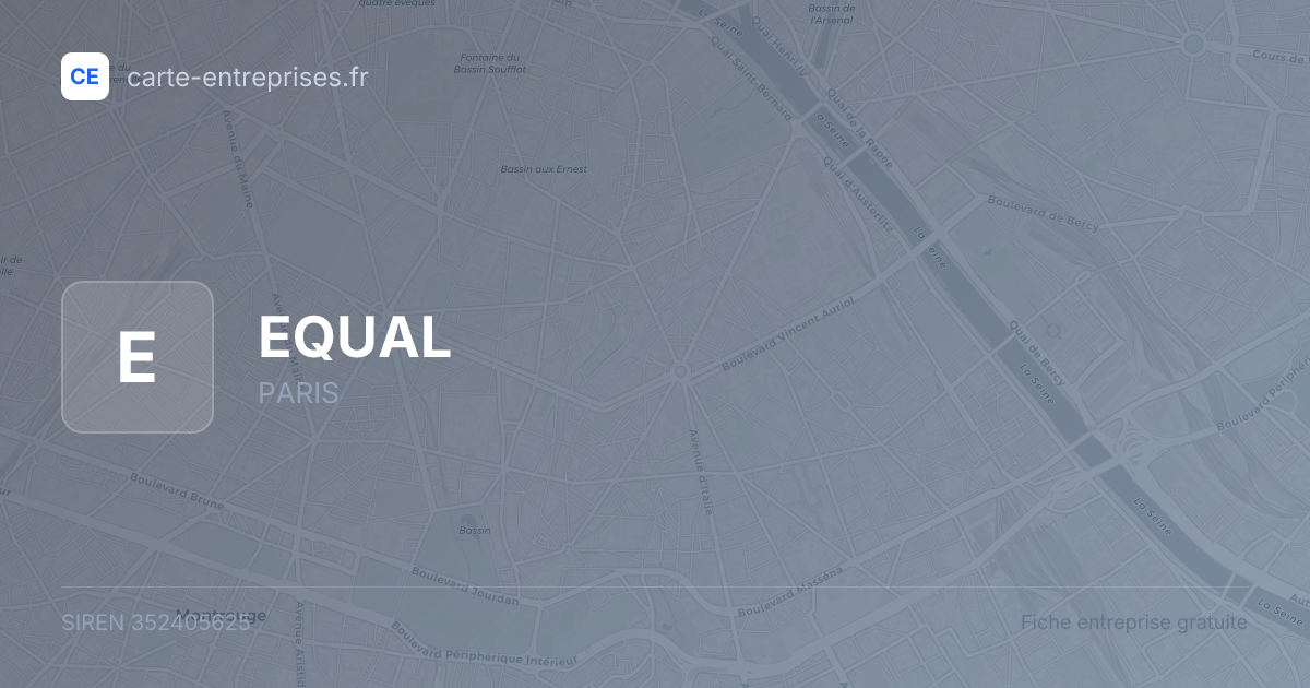 EQUAL — 352405625 — fiche entreprise