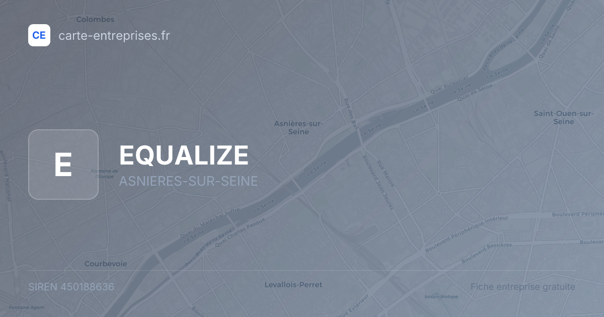 EQUALIZE — 450188636 — fiche entreprise
