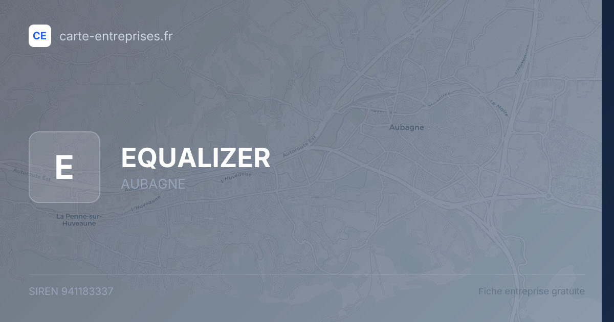 EQUALIZER — 941183337 — fiche entreprise