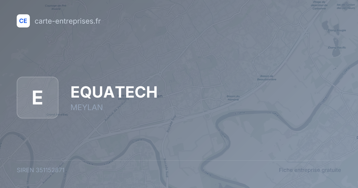EQUATECH — 351152871 — fiche entreprise