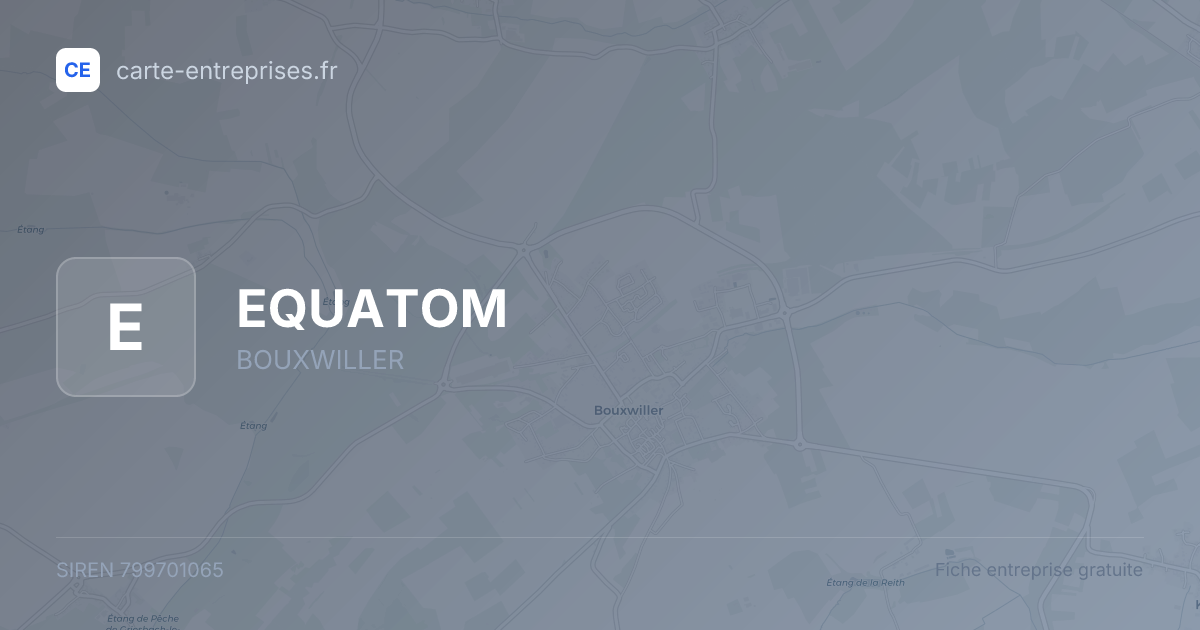 EQUATOM — 799701065 — fiche entreprise