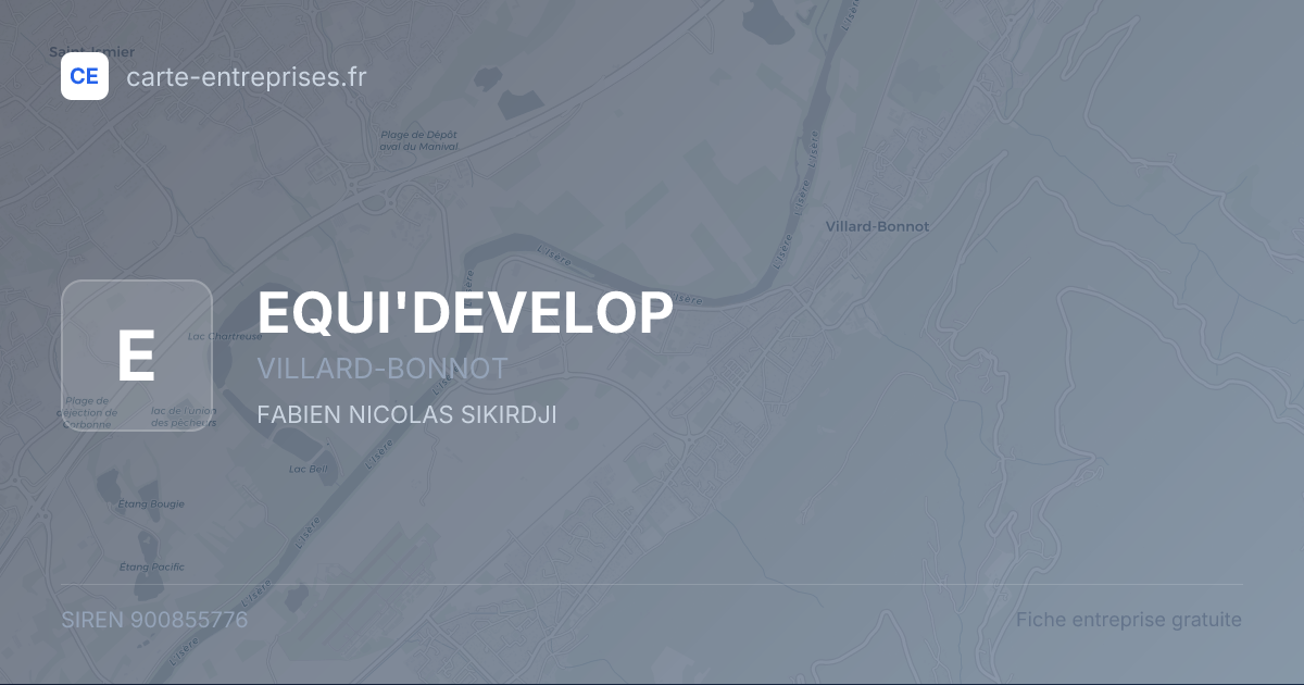 EQUI'DEVELOP — 900855776 — fiche entreprise