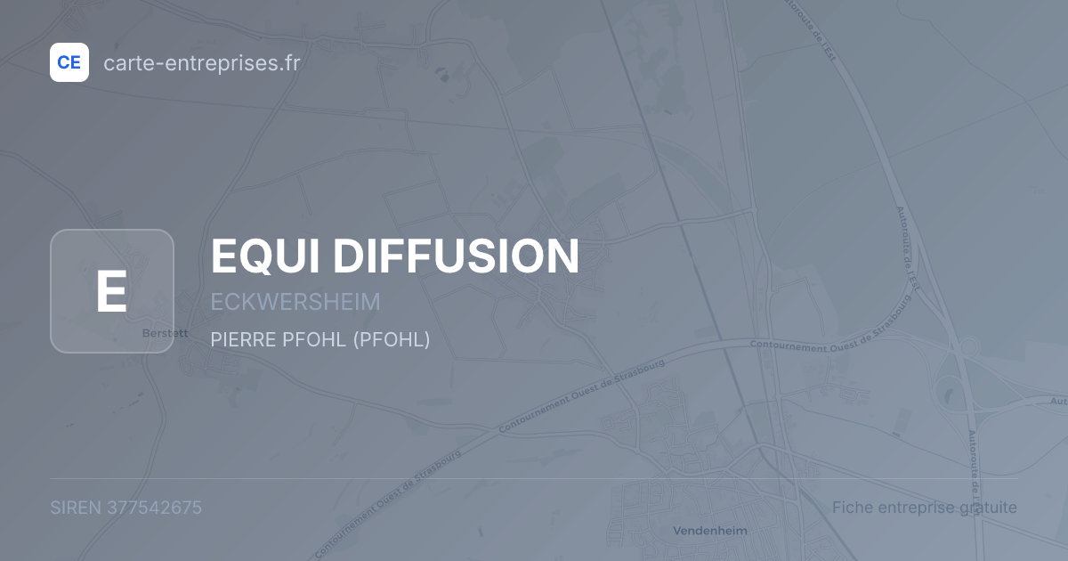 EQUI DIFFUSION — 377542675 — fiche entreprise