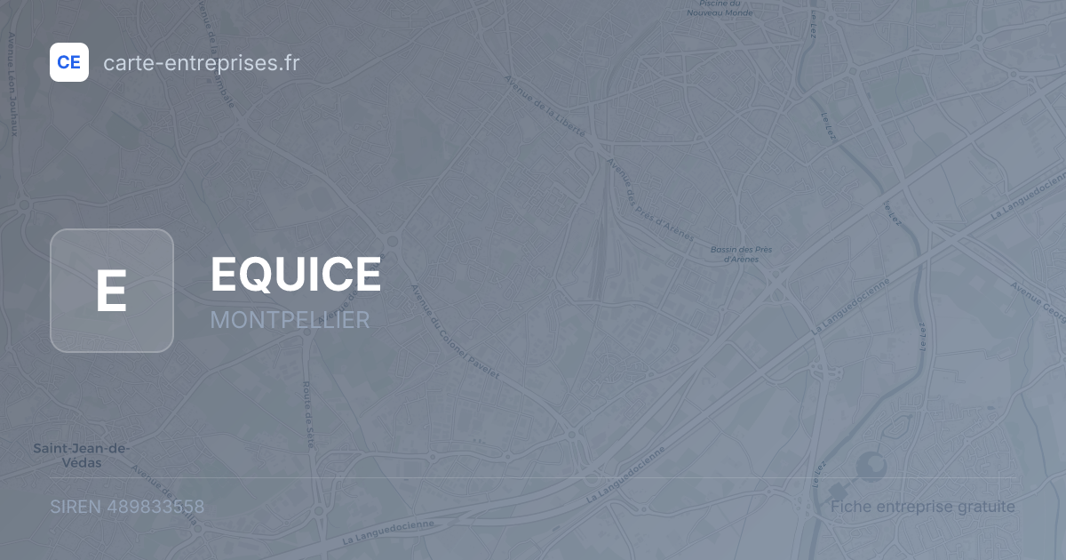 EQUICE — 489833558 — fiche entreprise
