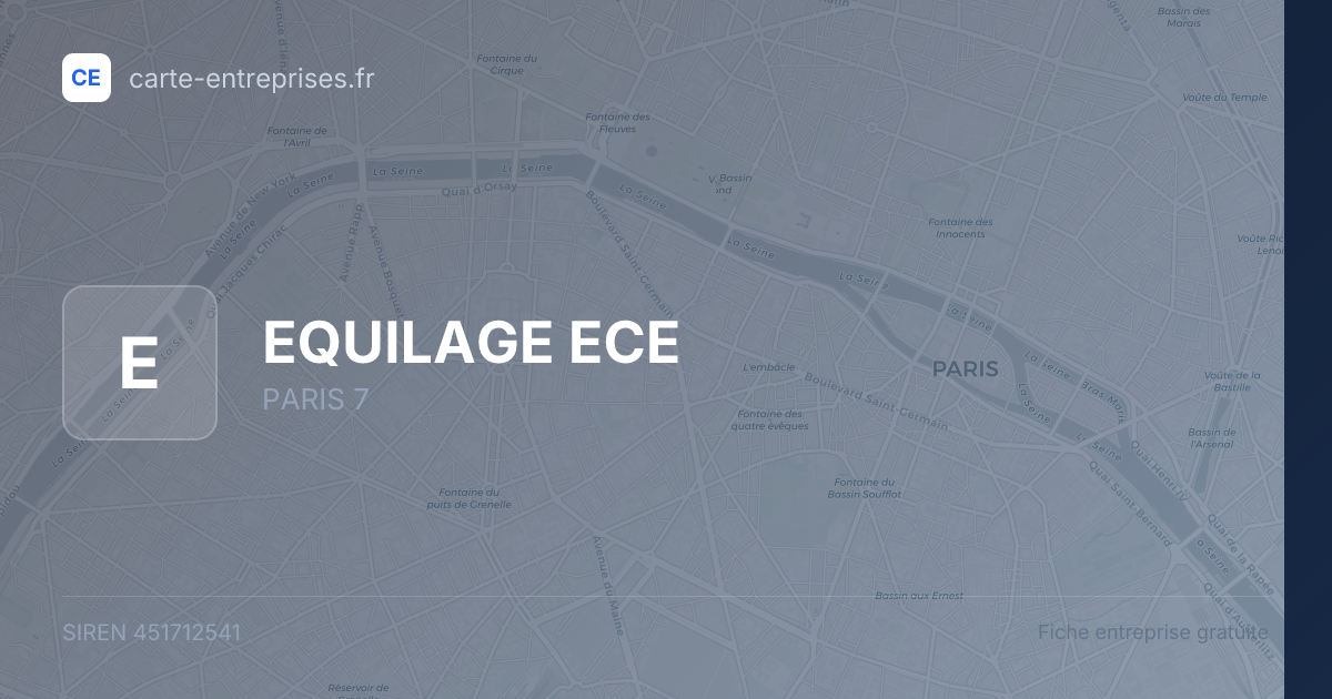 EQUILAGE ECE — 451712541 — fiche entreprise