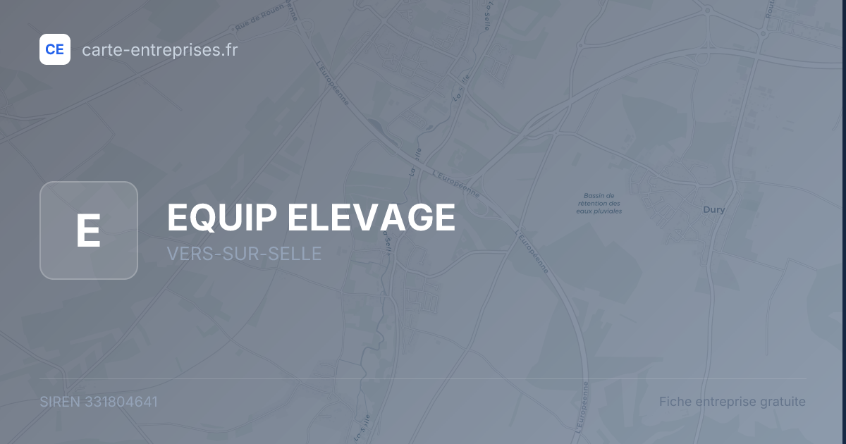 EQUIP ELEVAGE — 331804641 — fiche entreprise