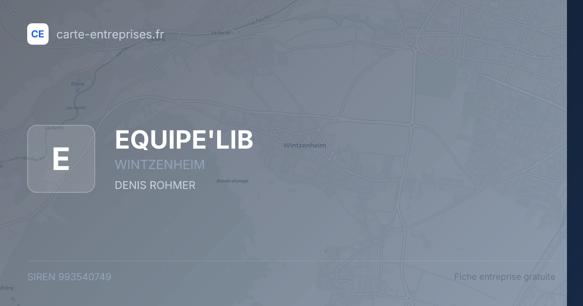 EQUIPE'LIB — 993540749 — fiche entreprise
