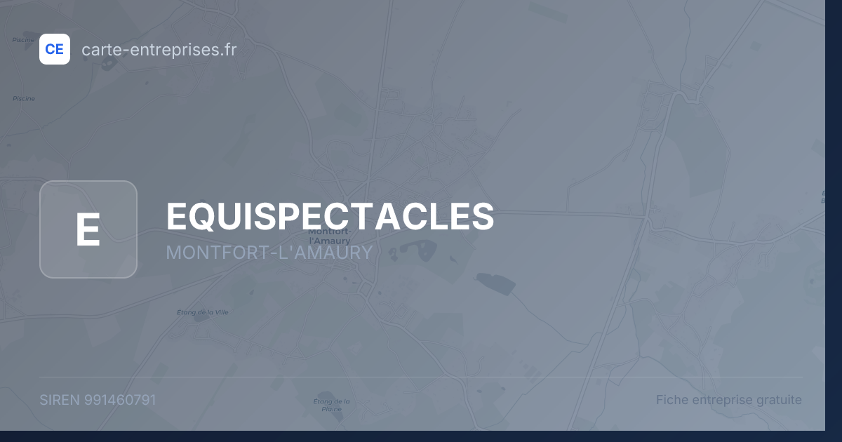 EQUISPECTACLES — 991460791 — fiche entreprise
