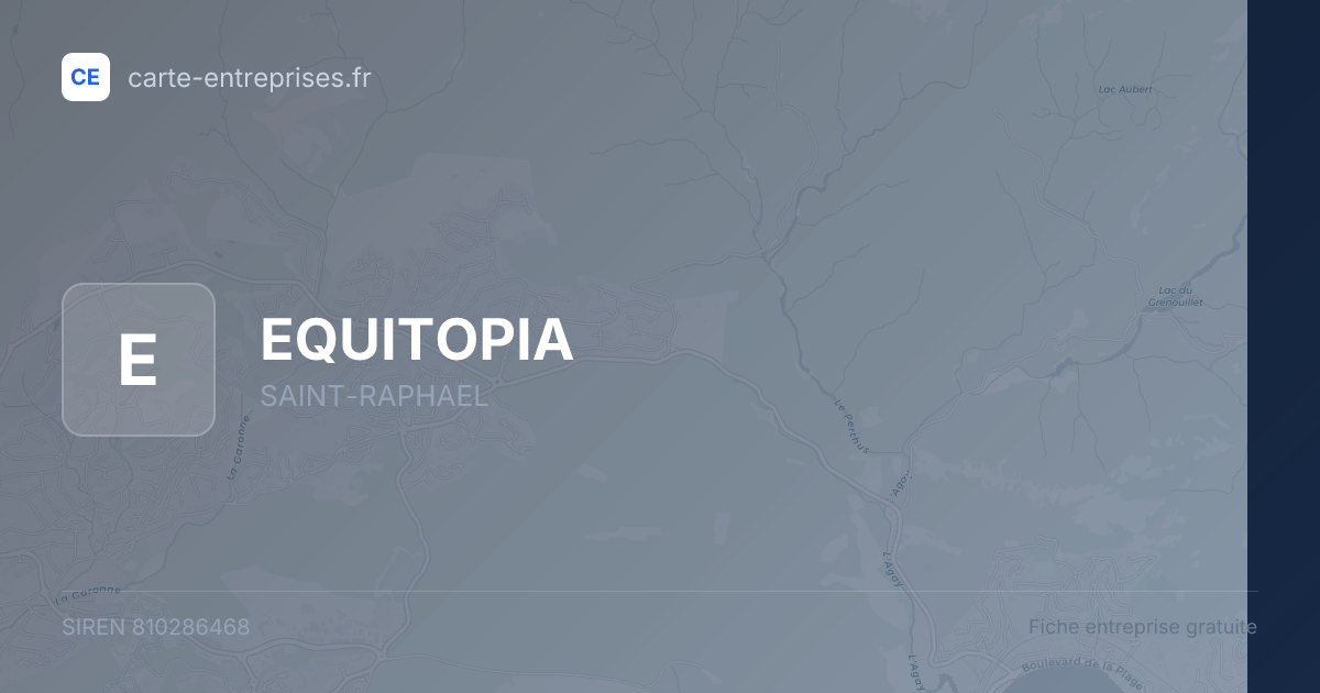 EQUITOPIA — 810286468 — fiche entreprise