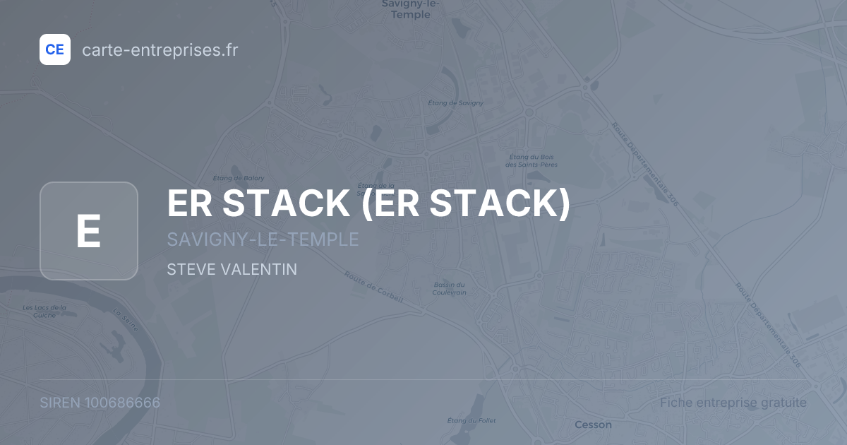 ER STACK — 100686666 — fiche entreprise