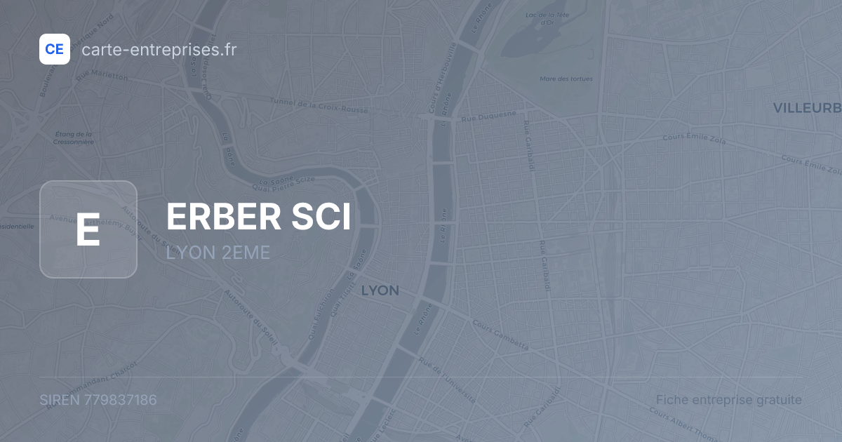 ERBER SCI — 779837186 — fiche entreprise