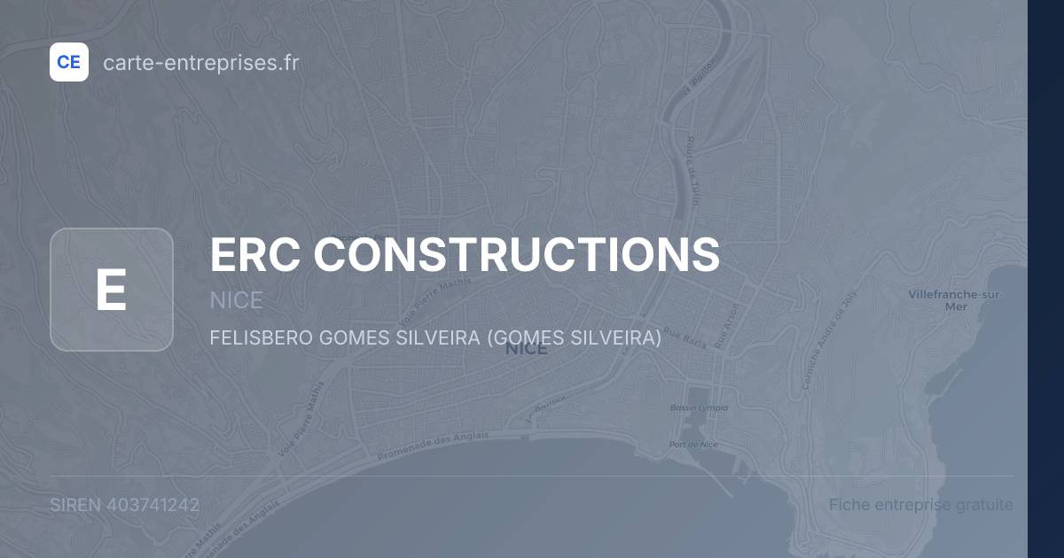 ERC CONSTRUCTIONS — 403741242 — fiche entreprise