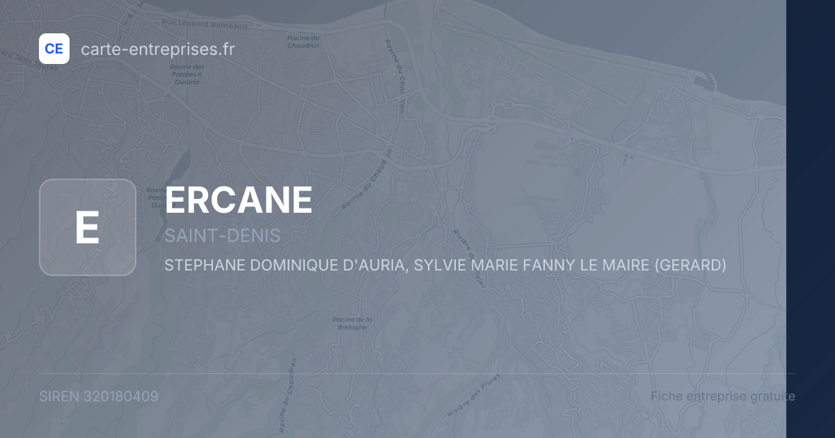 ERCANE — 320180409 — fiche entreprise