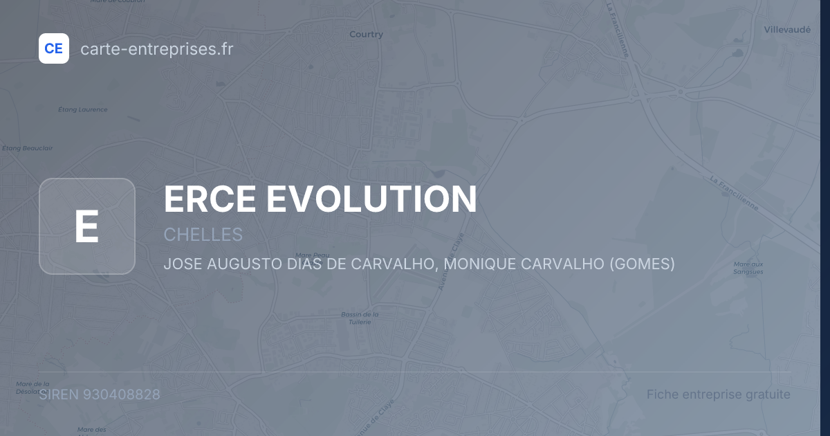 ERCE EVOLUTION — 930408828 — fiche entreprise
