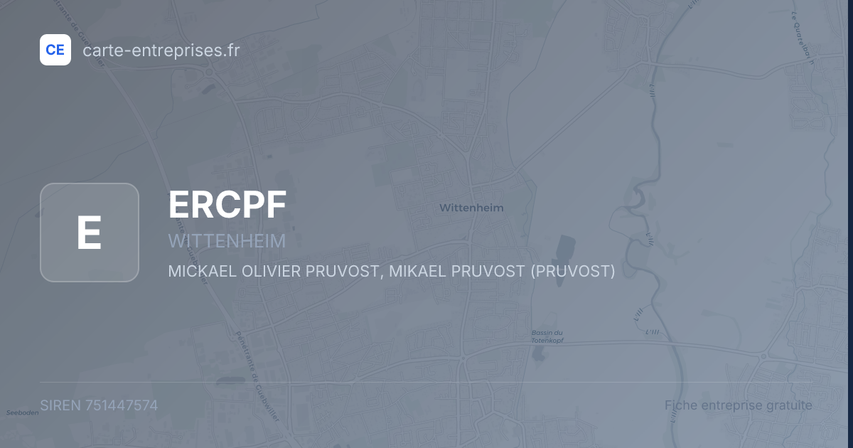 ERCPF — 751447574 — fiche entreprise