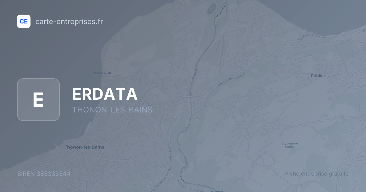 ERDATA — 385335344 — fiche entreprise