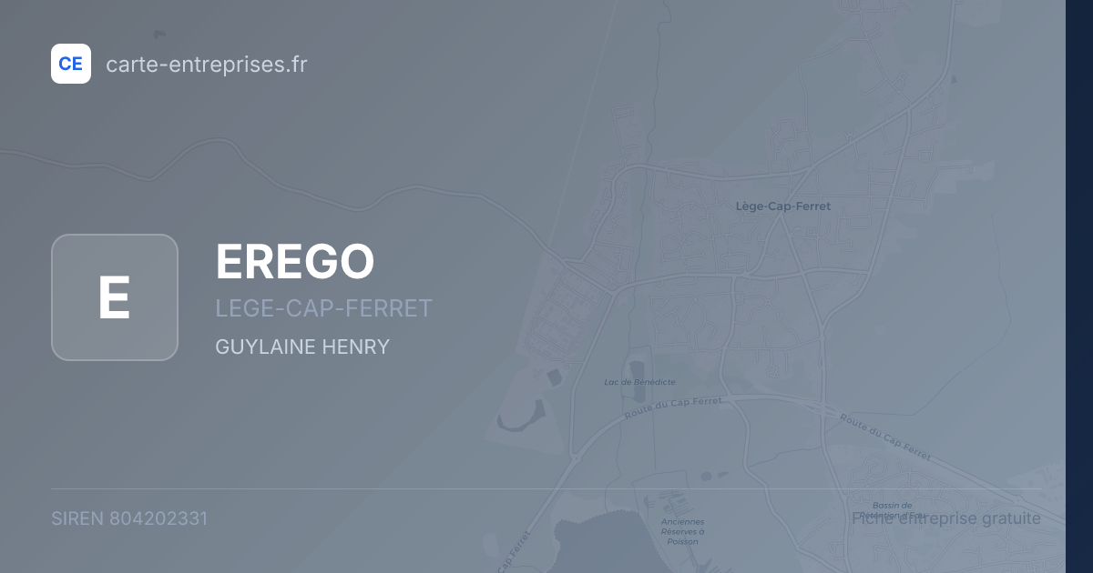 EREGO — 804202331 — fiche entreprise
