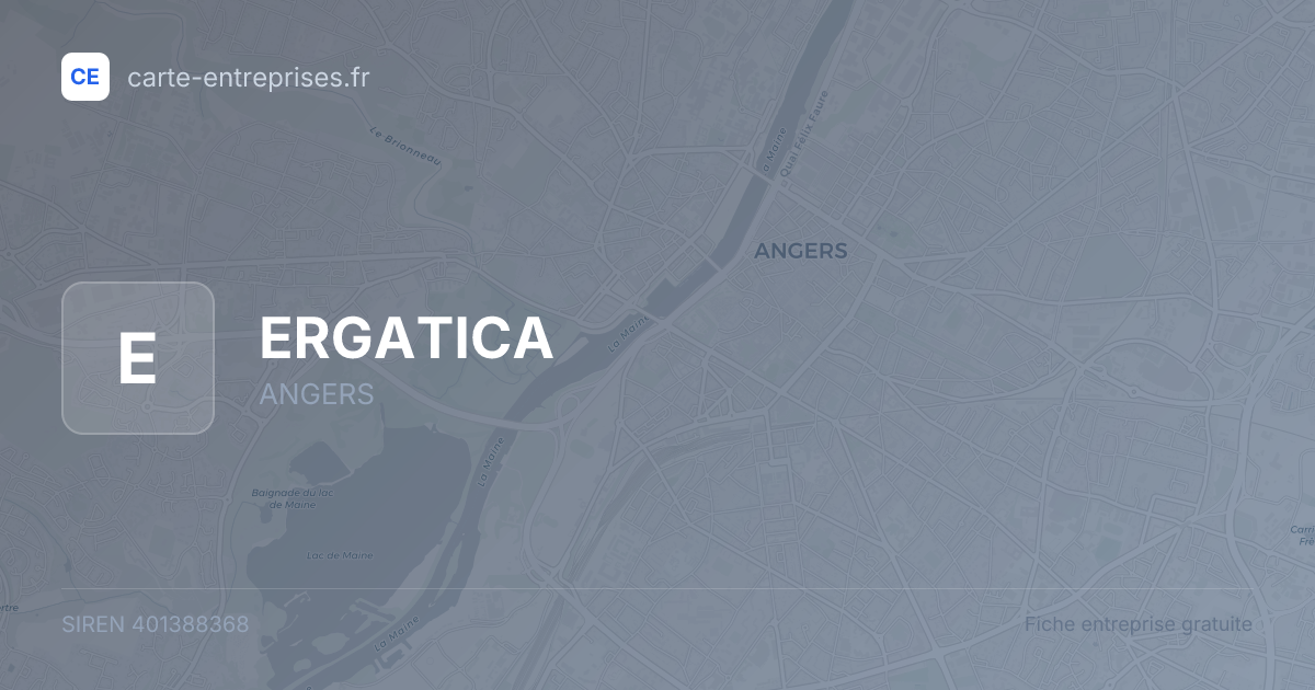 ERGATICA — 401388368 — fiche entreprise