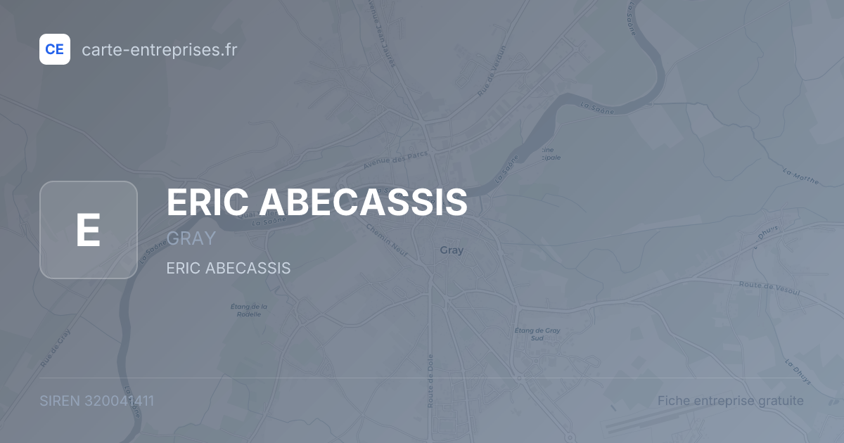 ERIC ABECASSIS — 320041411 — fiche entreprise