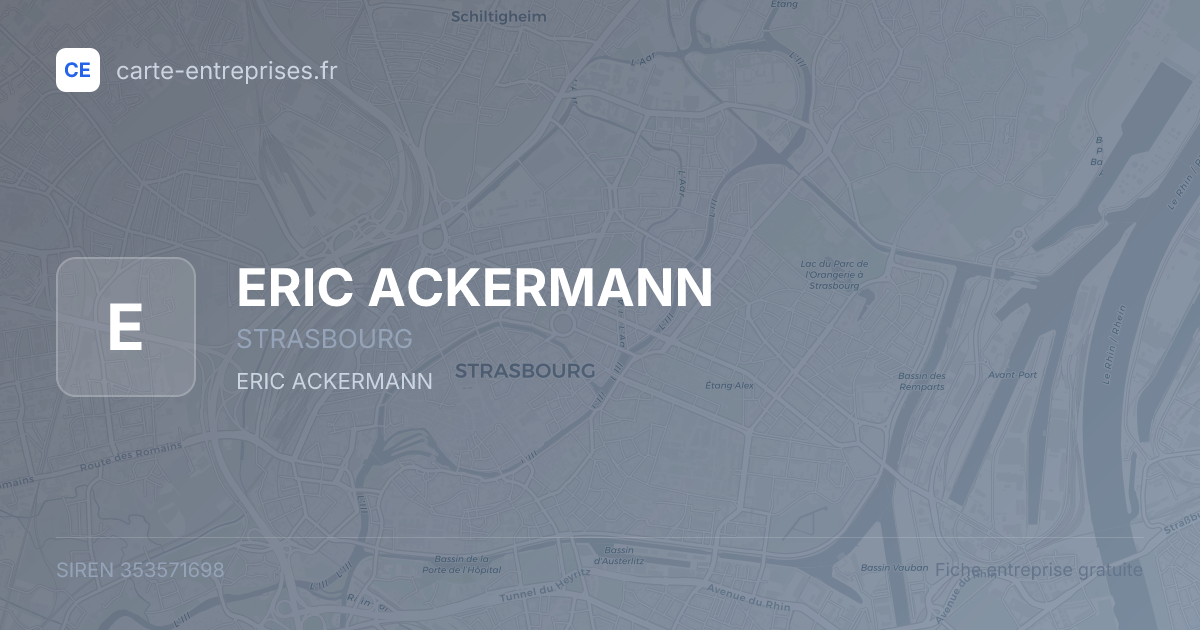 ERIC ACKERMANN — 353571698 — fiche entreprise
