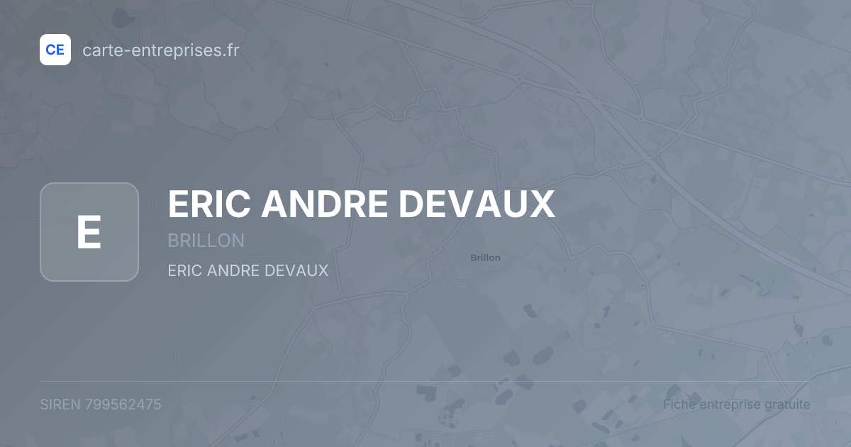 ERIC ANDRE DEVAUX — 799562475 — fiche entreprise