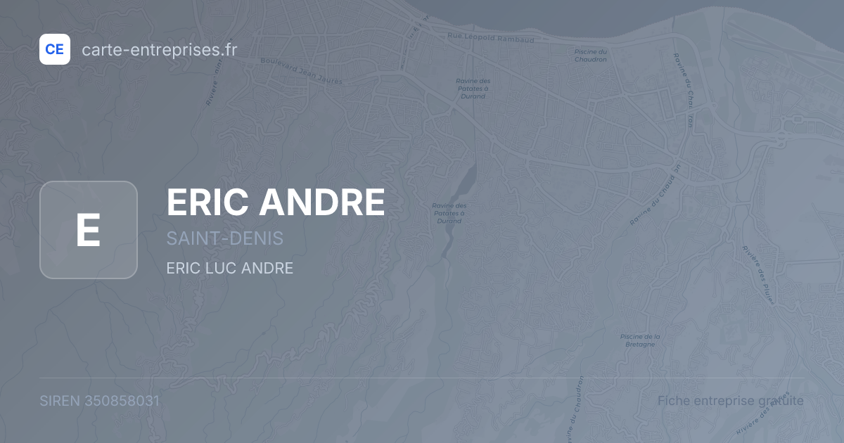 ERIC ANDRE — 350858031 — fiche entreprise