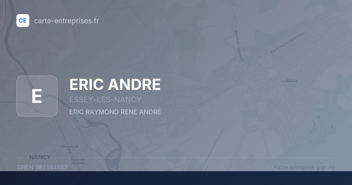 ERIC ANDRE — 382384667 — fiche entreprise