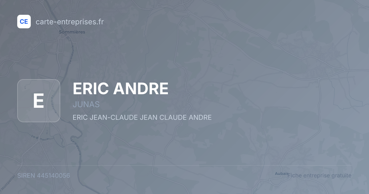 ERIC ANDRE — 445140056 — fiche entreprise