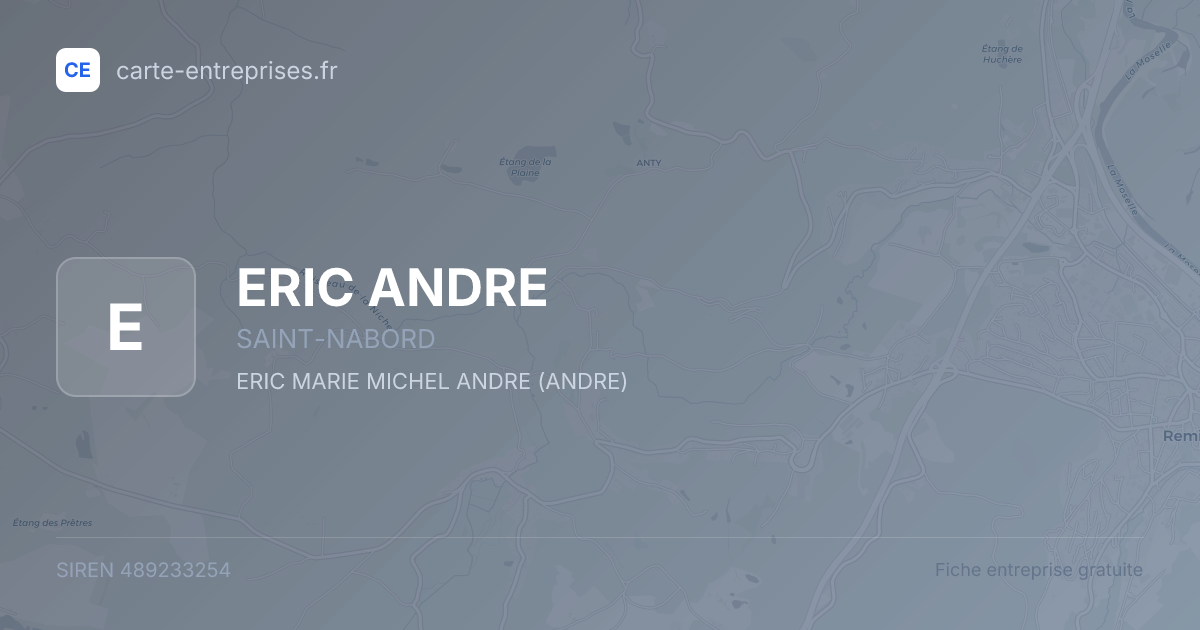 ERIC ANDRE — 489233254 — fiche entreprise