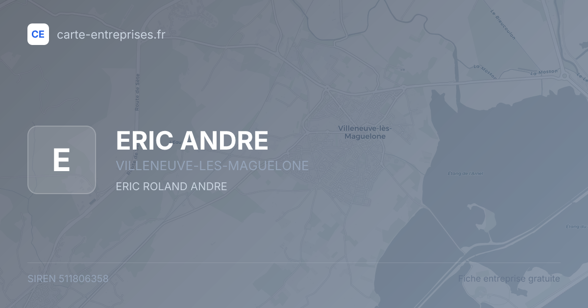 ERIC ANDRE — 511806358 — fiche entreprise