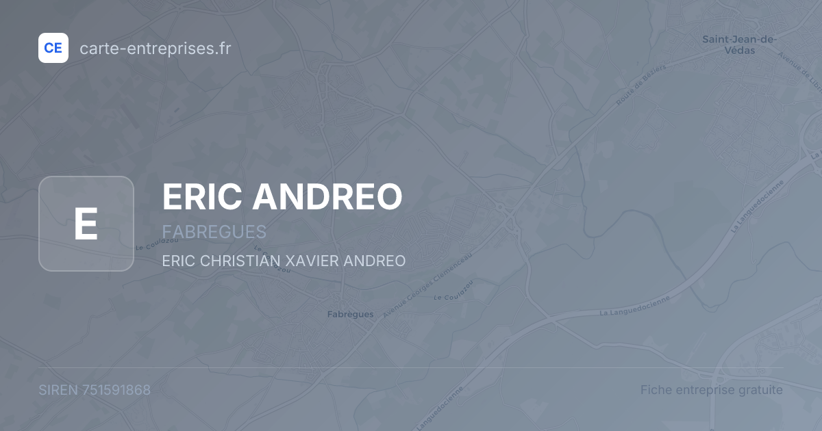 ERIC ANDREO — 751591868 — fiche entreprise