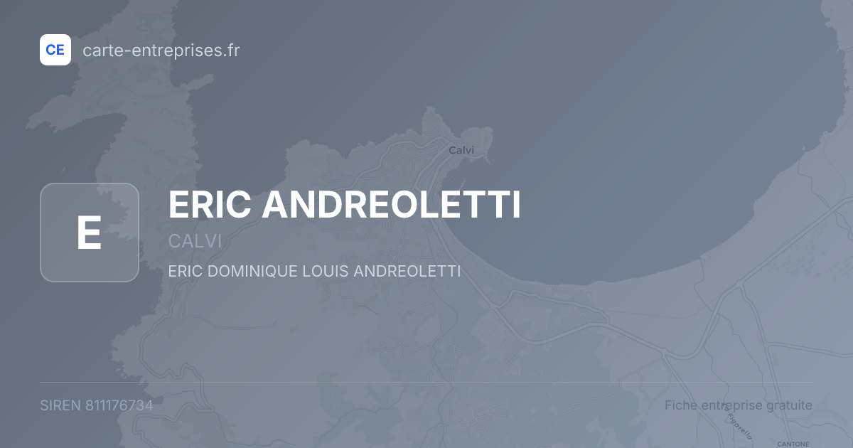 ERIC ANDREOLETTI — 811176734 — fiche entreprise