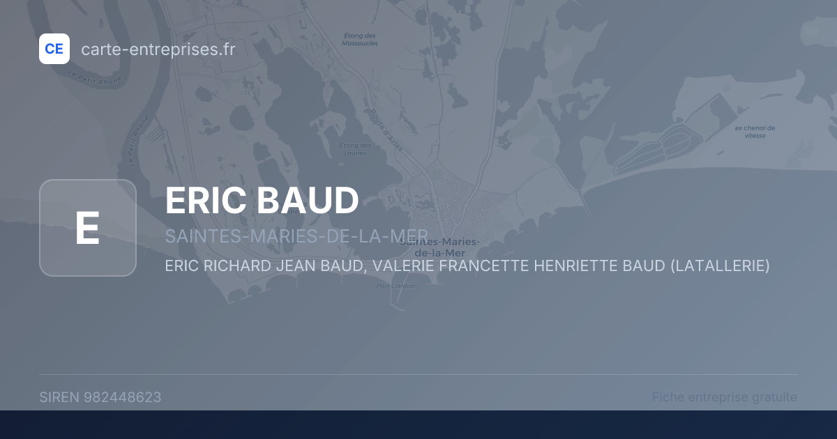 ERIC BAUD — 982448623 — fiche entreprise
