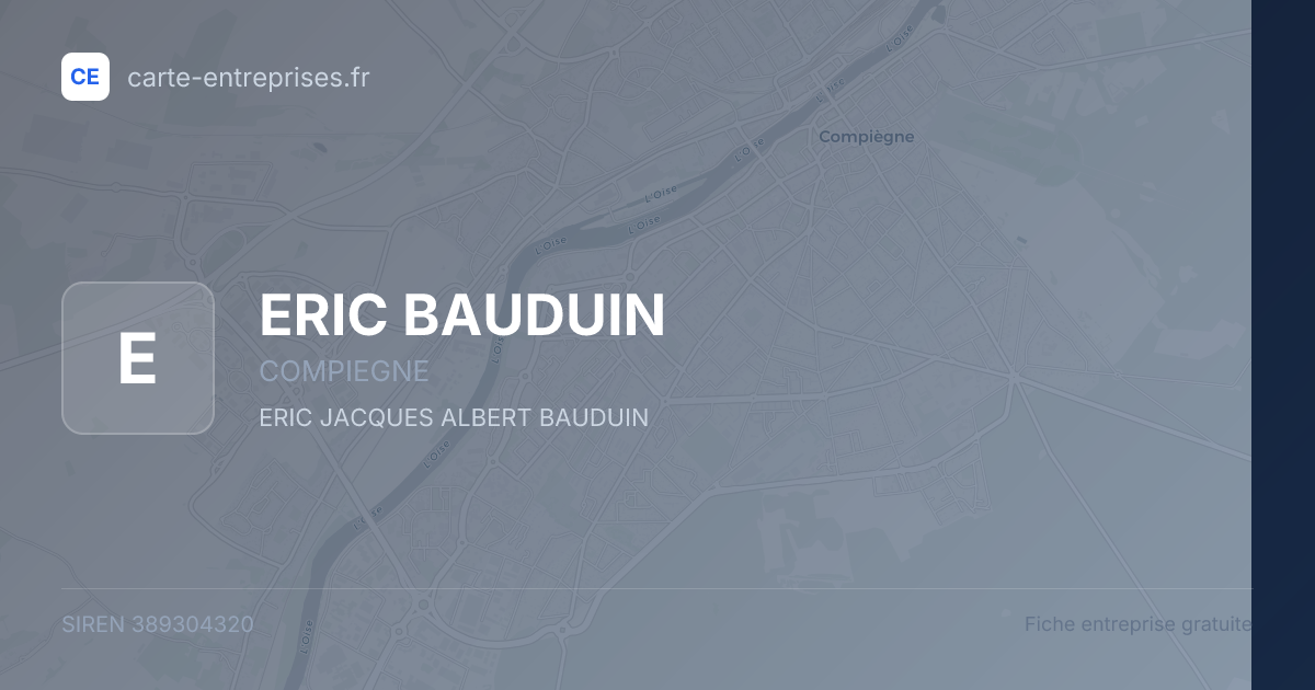 ERIC BAUDUIN — 389304320 — fiche entreprise