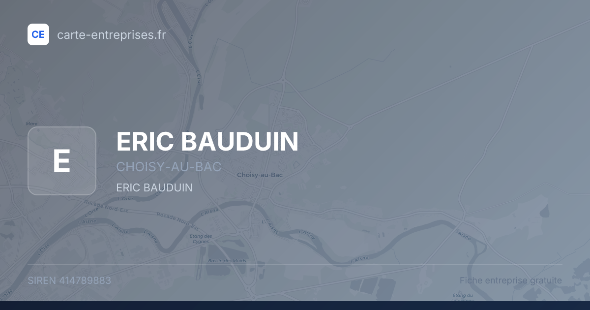 ERIC BAUDUIN — 414789883 — fiche entreprise