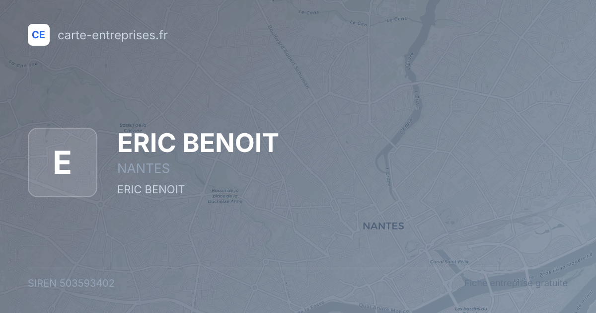 ERIC BENOIT — 503593402 — fiche entreprise