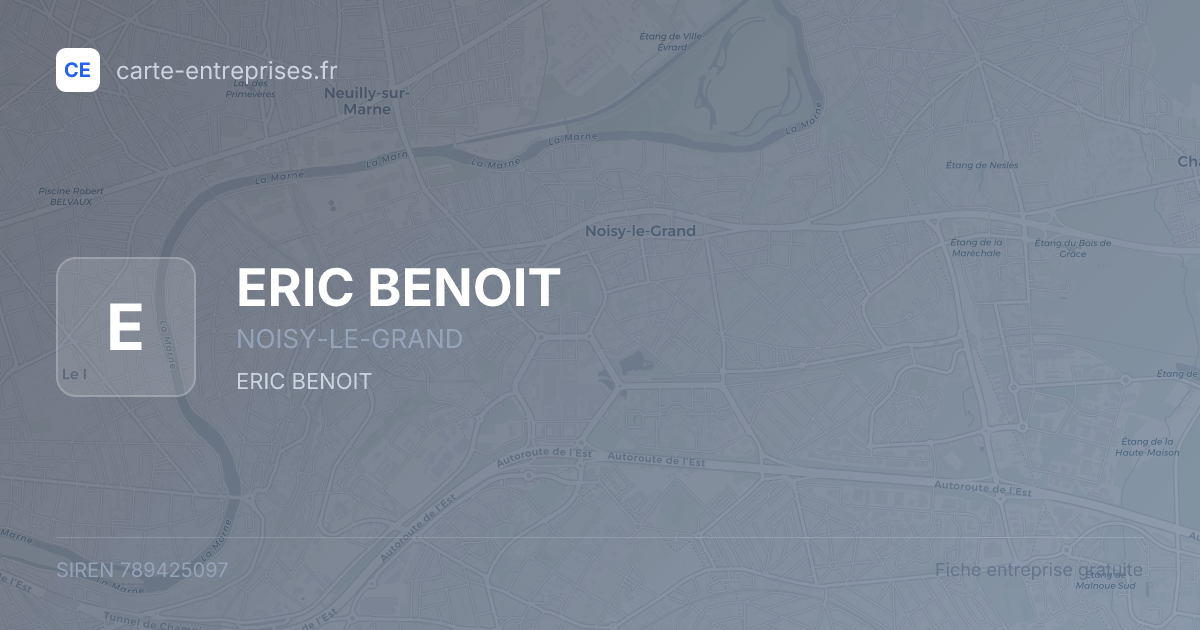 ERIC BENOIT — 789425097 — fiche entreprise