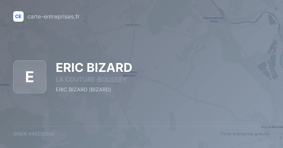 ERIC BIZARD — 448253906 — fiche entreprise