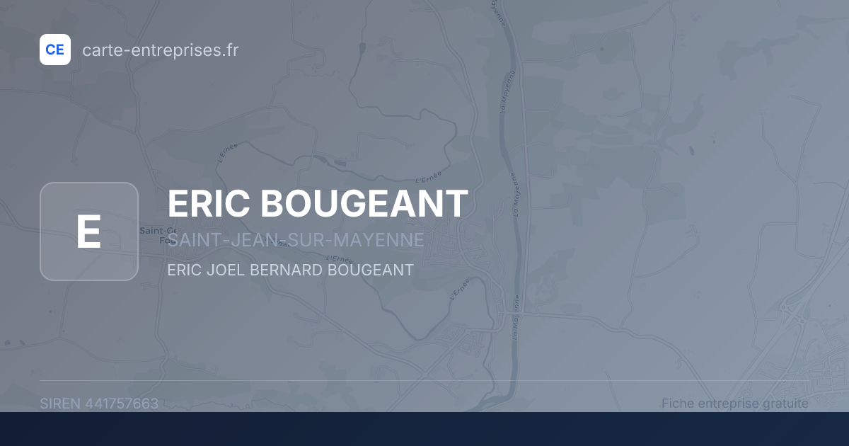 ERIC BOUGEANT — 441757663 — fiche entreprise