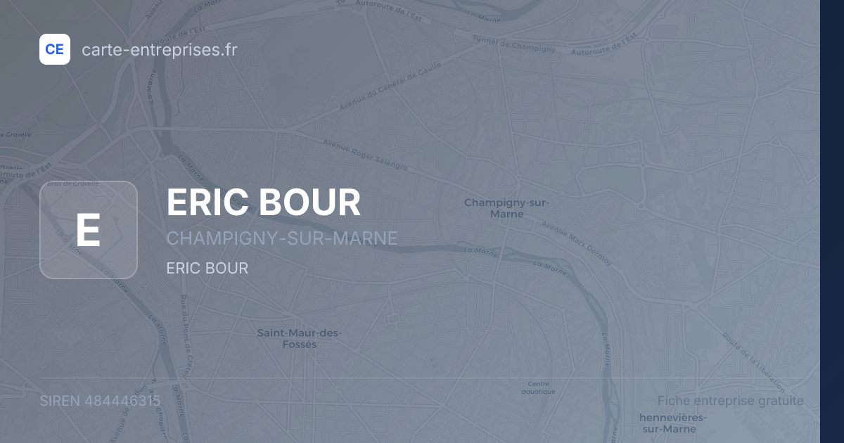 ERIC BOUR — 484446315 — fiche entreprise