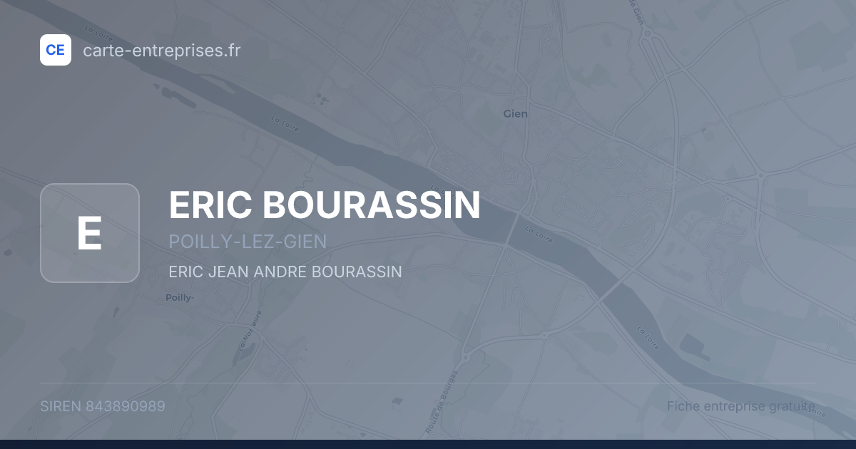 ERIC BOURASSIN — 843890989 — fiche entreprise