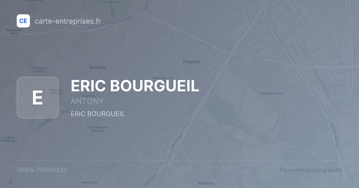 ERIC BOURGUEIL — 799501820 — fiche entreprise