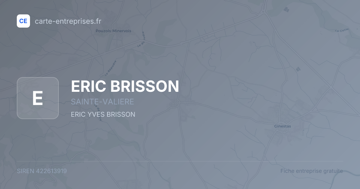 ERIC BRISSON — 422613919 — fiche entreprise