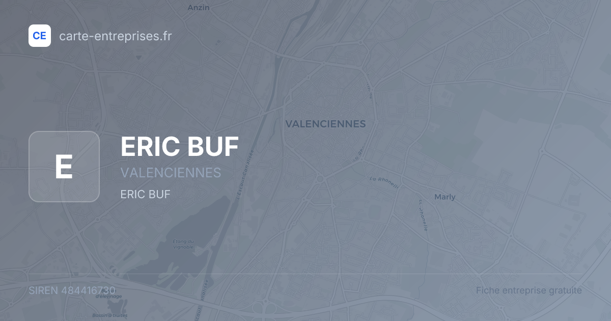ERIC BUF — 484416730 — fiche entreprise